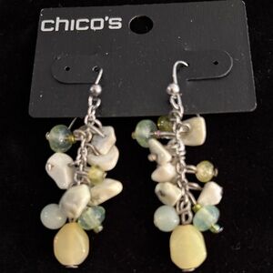 Chico's Elegant Stone Cluster Earrings